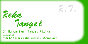 reka tangel business card